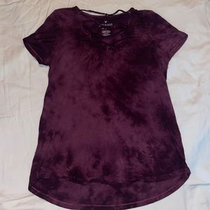 Soft & Sexy AEO Marble crisscrossed v-neck Tee